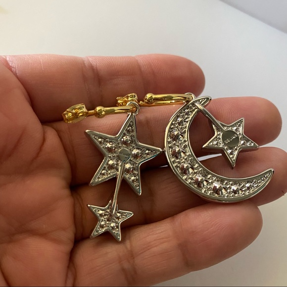 🤩🤩Celine 🤩🤩  Gold and Silver Dangle Drop Earrings - Picture 6 of 8